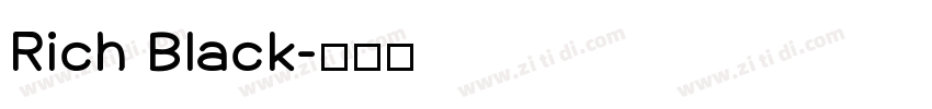 Rich Black字体转换